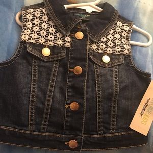 Little girls Jean vest